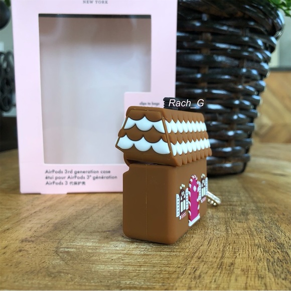 Kate Spade Gingerbread House AirPods Case - Picture 2 of 9